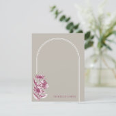 Vintager Blumenbogen, kundenspezifisch - Grau (Stehend Vorderseite)