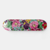 Vintager Blumencluster Skateboard (Horizontal)