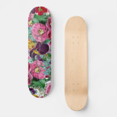 Vintager Blumencluster Skateboard (Vorderseite)