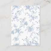 Vintager Blumencode Begleitkarte (Rückseite)