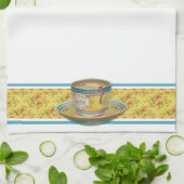 Vintager Blumencoffee-Cup Handtuch (Gefaltet)