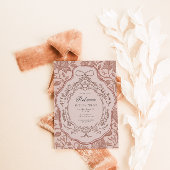 Vintager Blumencoquette Erwachsene Geburtstag Einladung