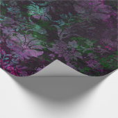 Vintager BlumenDamast Geschenkpapier (Ecke)