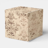 Vintager BlumenDamast Geschenkschachtel (Rückseite)