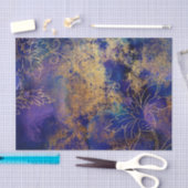 Vintager BlumenDamast Seidenpapier (Handwerk)