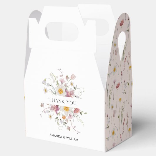 Vintager Blumendanke Geschenkschachtel (Geöffnet)