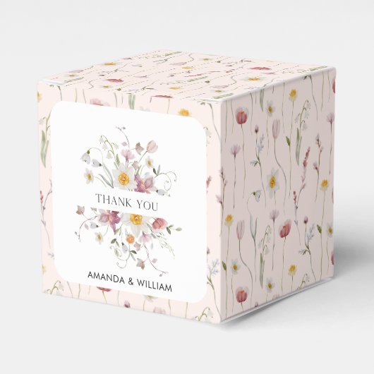 Vintager Blumendanke Geschenkschachtel (Vorderseite)