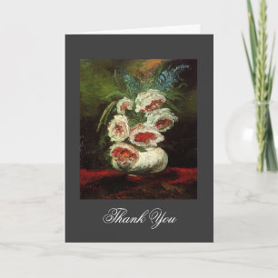 Vintager Blumendanke, Van Gogh Peonies Dankeskarte