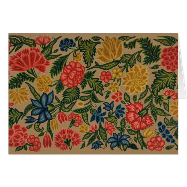Vintager Blumendesigner (Vorderseite (Horizontal))