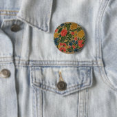 Vintager Blumendesigner Button (Beispiel)