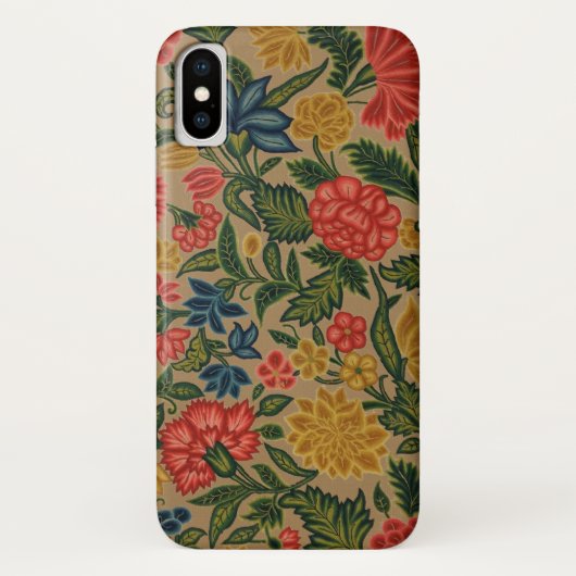 Vintager Blumendesigner Case-Mate iPhone Hülle (Rückseite)