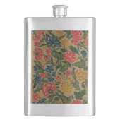 Vintager Blumendesigner Flachmann (Vorderseite)