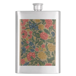 Vintager Blumendesigner Flachmann