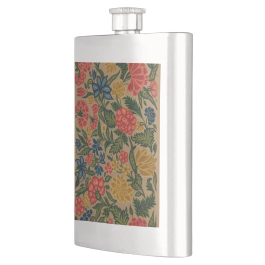 Vintager Blumendesigner Flachmann (Links)