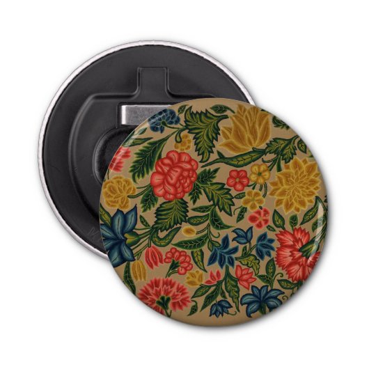 Vintager Blumendesigner Flaschenöffner (Vorderseite)