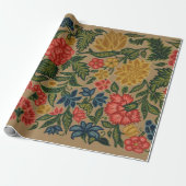 Vintager Blumendesigner Geschenkpapier (Ungerollt)