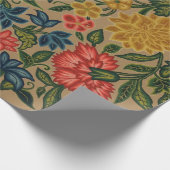 Vintager Blumendesigner Geschenkpapier (Ecke)