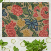 Vintager Blumendesigner Geschirrtuch (Gefaltet)