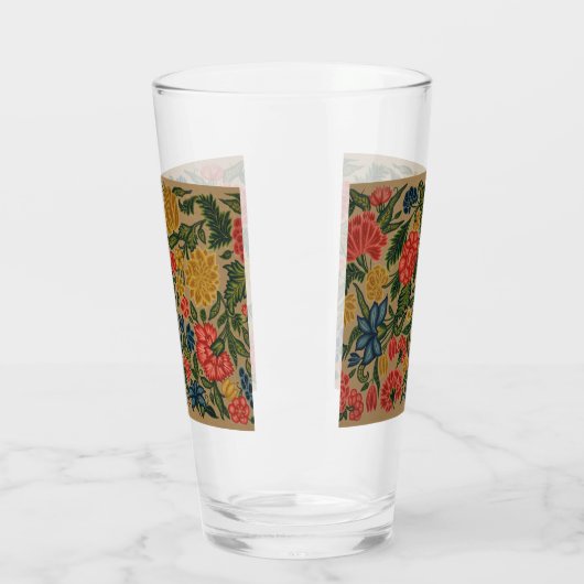 Vintager Blumendesigner Glas (Links)
