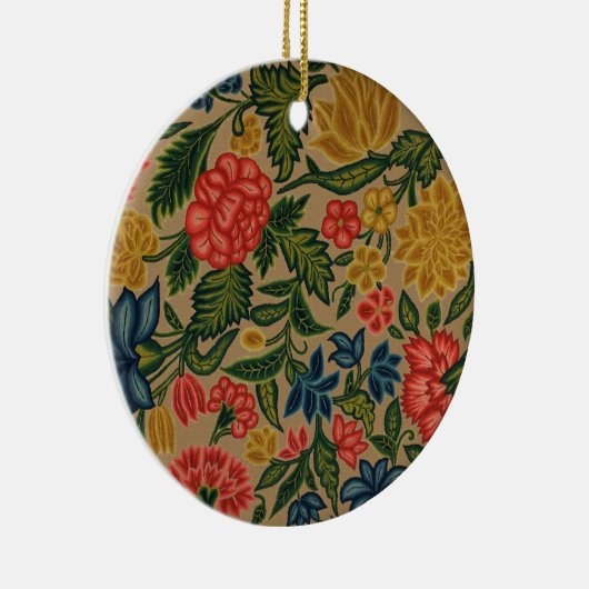 Vintager Blumendesigner Keramik Ornament (Rechts)