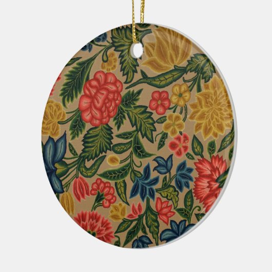 Vintager Blumendesigner Keramik Ornament (Links)