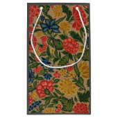 Vintager Blumendesigner Kleine Geschenktüte (Rückseite)