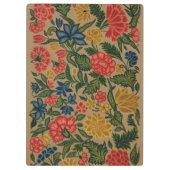 Vintager Blumendesigner Klemmbrett (Rückseite)