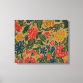 Vintager Blumendesigner Leinwanddruck (Vorderseite)