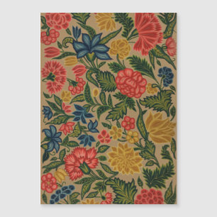 Vintager Blumendesigner Magnetkarte