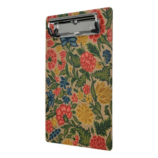 Vintager Blumendesigner Mini Klemmbrett (Gewinkelt2)