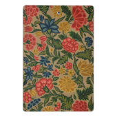 Vintager Blumendesigner Mini Klemmbrett (Rückseite)