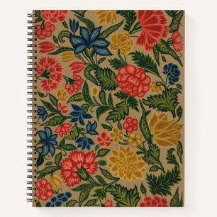 Vintager Blumendesigner Notizblock
