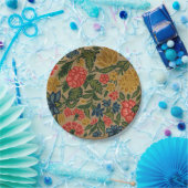 Vintager Blumendesigner Pappteller (Party)
