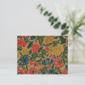 Vintager Blumendesigner Postkarte (Stehend Vorderseite)