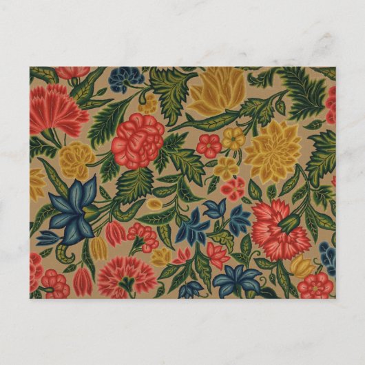 Vintager Blumendesigner Postkarte (Vorderseite)