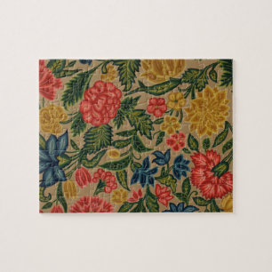 Vintager Blumendesigner Puzzle