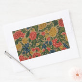 Vintager Blumendesigner Rechteckiger Aufkleber (Umschlag)