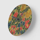 Vintager Blumendesigner Runde Wanduhr (Winkel)