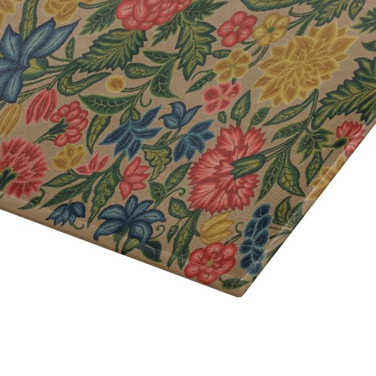 Vintager Blumendesigner Schneidebrett (Ecke)