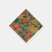 Vintager Blumendesigner Serviette (Ecke)