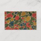 Vintager Blumendesigner Visitenkarte (Rückseite)