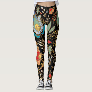 Vintager Blumendoodle: Orientalisches Design. Leggings