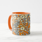 Vintager Blumendruck Tasse (Vorderseite Links)