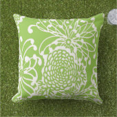 Vintager Blumenentwurf #2 Kissen Für Draußen (Gras)