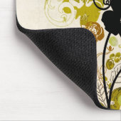 Vintager Blumenentwurf Mousepad (Ecke)