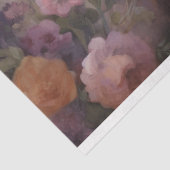 Vintager Blumenfox mit Hut-Blume-Decoupage Seidenpapier (Ausschnitt)