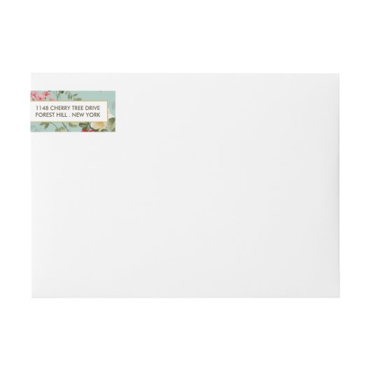 Vintager Blumengarten Botanische Hochzeit (Vorderseite)