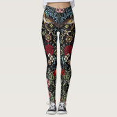 Vintager Blumengarten Leggings (Vorderseite)