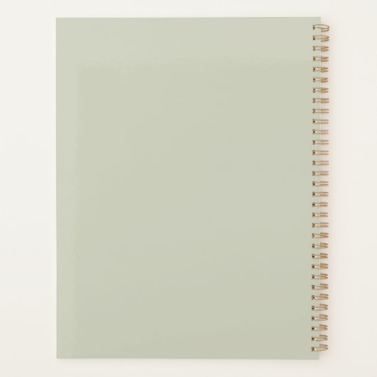 Vintager Blumengarten Planer (Rückseite)