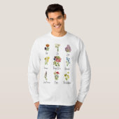 Vintager Blumengarten T-Shirt (Vorne ganz)